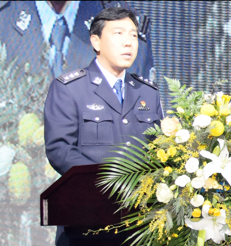 合肥市公安局党委委员,杨援军副局长致辞